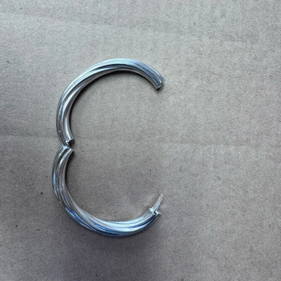 Silver Twist Bangle Bracelet Sterling 925